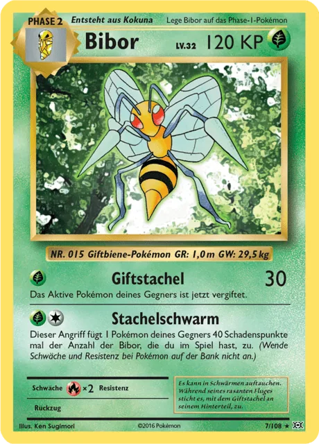 Beedrill, Base Set (1st Edition & Shadowless)